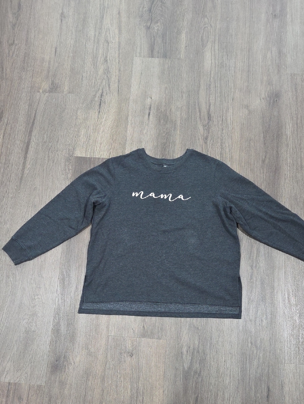 Mama Script Crewneck Sweatshirt - Charcoal